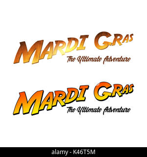 Mardi Gras Maquerade Word Art Collection Foto Stock