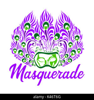 Mardi Gras Maquerade Word Art Collection Foto Stock