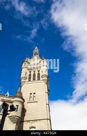 Aberdeen città di granito, Townhouse in Union Street, Scotland, Regno Unito Foto Stock