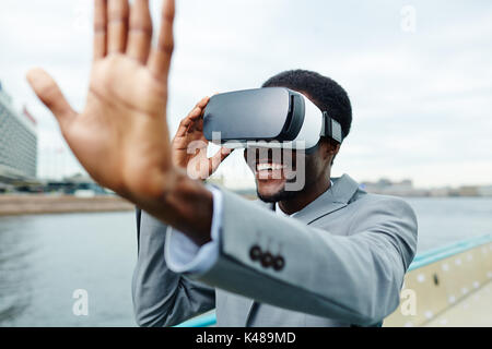 Esperienza virtuale Foto Stock