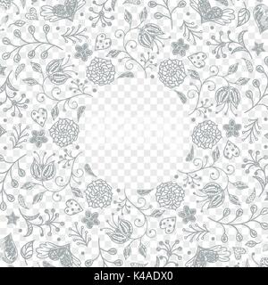 Invito floreali card Illustrazione Vettoriale