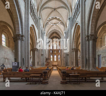 Cattedrale di San Pietro, Vista interna, Ginevra, Svizzera Foto Stock