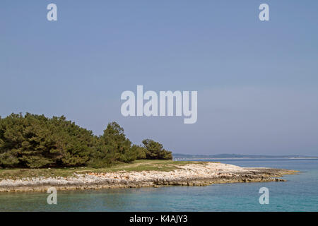 La penisola di Kamenjak In Istria è un paradiso per gli amanti della mountain bike e del trekking Foto Stock