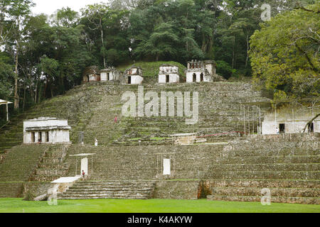 Bonampak sito maya, selva lacandona, nello Stato del Chiapas, Messico Foto Stock