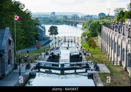 Rideau Canal, Ottawa, Ontario, Canada Foto Stock