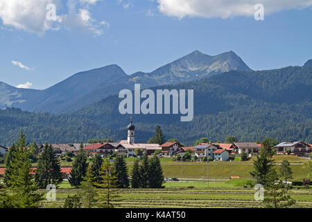 Idyllisches Dorf in Alta Baviera Foto Stock