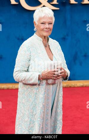 London, Regno Unito di Gran Bretagna e Irlanda del Nord. 05 Sep, 2017. Judi Dench assiste Victoria & ABDUL - UK Premiere - Londra, Inghilterra (05/09/2017) | utilizzo del credito in tutto il mondo: dpa/Alamy Live News Foto Stock