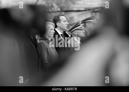 Il Cancelliere austriaco Christian Kern a Heldenplatz a Vienna Foto Stock