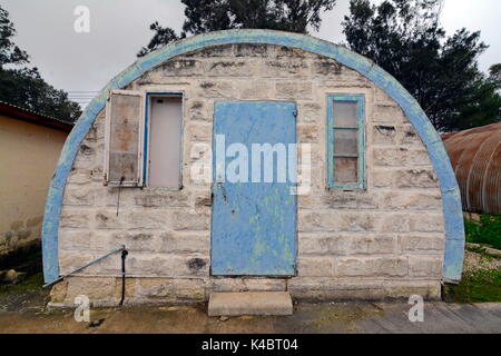 Artigiano di Old Royal Air Force Base dalla Seconda Guerra Mondiale, Malta Foto Stock