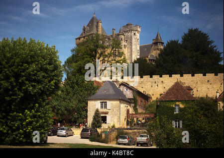 Castello di Montfort, Vitrac, Dordogne, Francia Foto Stock