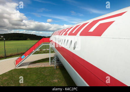 Ex compagnia aerea della repubblica democratica tedesca Republik Rdt Interflug Ilyushin Il, 62 M Foto Stock