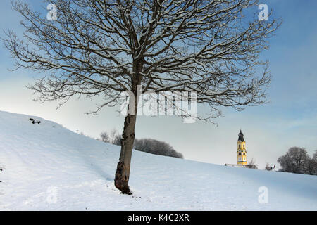 Inverno con neve a Pfronten Foto Stock