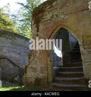 Castello di Rotenhan rovina in Bassa Franconia Foto Stock