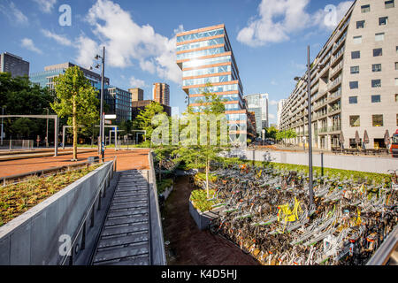 La città di Rotterdam nei Paesi Bassi Foto Stock