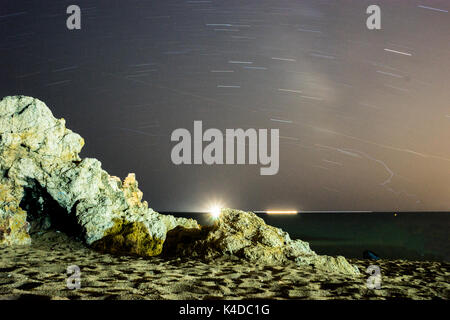 Stratrails in Calella Foto Stock