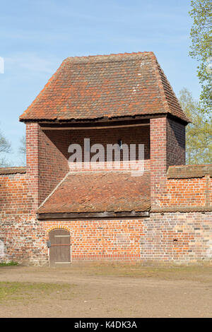 Alte Bischofsburg (vecchio Vescovi il castello), Wittstock/Dosse, Brandeburgo, Germania Foto Stock