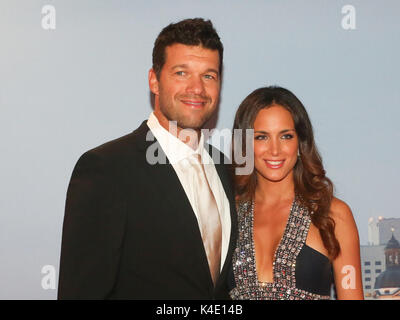 Michael Ballack con la fidanzata Natacha Tannous Foto Stock