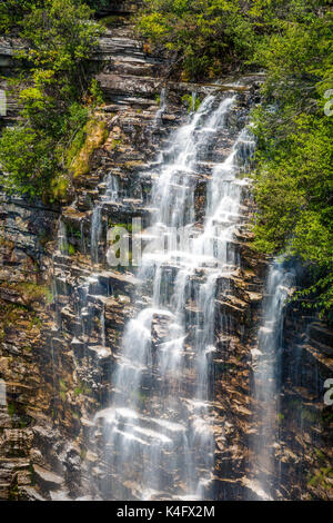 Verkeerder Kill cade in Minnewaska preservare, Shawangunk mountains, Upstate New York Foto Stock