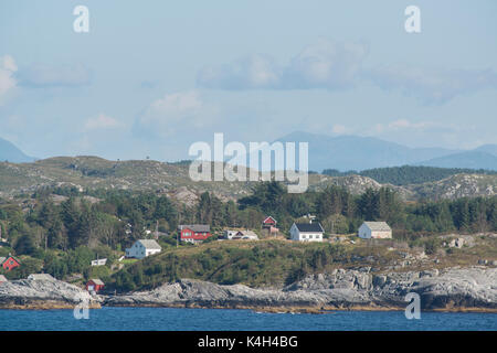 Un fiordo norvegese sull approccio a stavanger. credito lee ramsden / alamy Foto Stock
