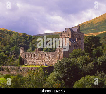 Castle Campbell in dollar glen Foto Stock