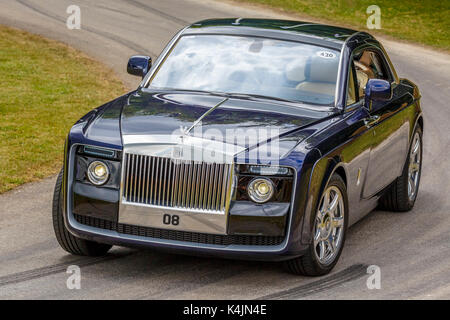 2017 Rolls Royce wraith badge nero al 2017 Goodwood Festival of Speed, sussex, Regno Unito. Foto Stock