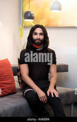 Monaco di Baviera, Germania. 5 Sep, 2017. Il cantante Conchita Wurst (Thomas Neuwirth) di Monaco di Baviera, Germania, il 5 settembre 2017. Foto: Sven Hoppe/dpa/Alamy Live News Foto Stock