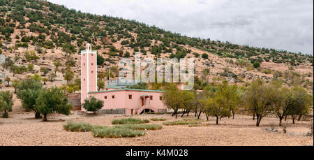 La moschea di marocchini in villaggio Foto Stock