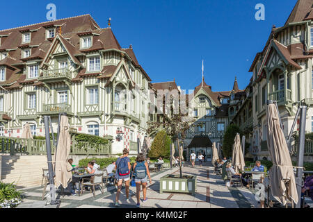 Francia, Calvados (14), Deauville, Hôtel le Normandy // Francia, Calvados, Deauville, mare Hotel 5 stelle Normandy Barrière Foto Stock