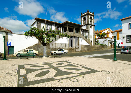 Il municipio di Praia da Vitória risalente al XVI e XVII secolo, Terceira. Isole Azzorre, Portogallo Foto Stock