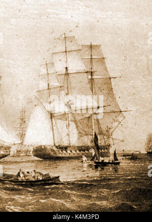 Il clipper ship (windjammer) BLENHEIM, originariamente costruito come una fregata navale. Foto Stock