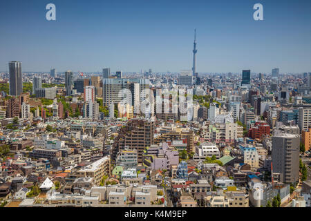 Tokyo. cityscape immagine di Tokyo durante la giornata di sole in Giappone. Foto Stock