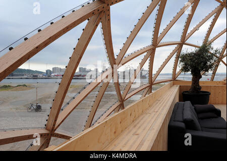 Vista dalla cupola di visioni ad Aarhus in Danimarca. Foto Stock