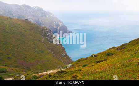 Paesaggio di Cabo da Roca, il punto più occidentale del Portogallo e in Europa Foto Stock