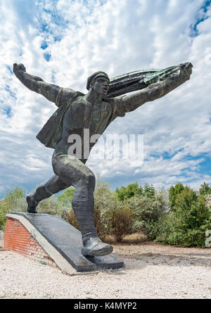 Monumento della Repubblica dei Consigli di Istvan Kiss, StatuePark (Szoborpark), Budapest, Ungheria Foto Stock