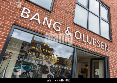 Bang & Olufsen,Showroom,Birra Carrello Lane, Canterbury,Kent,l'Inghilterra,UK Foto Stock