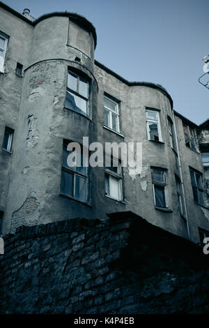 Trascurato tenement case Foto Stock