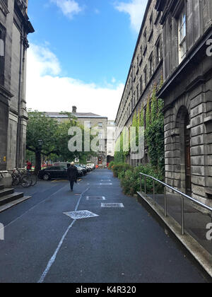 Dublino, Irlanda - 2 agosto 2017: costruzione presso il trinity college, chiamato anche università di Dublino, a Dublino, Irlanda Foto Stock