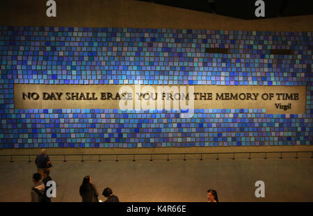 National September 11 Memorial Museum Foto Stock