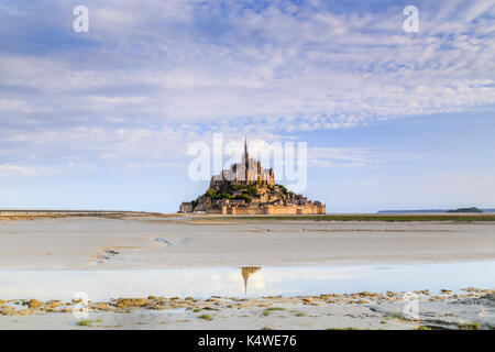 Francia, Manica (50), Baie du Mont Saint-Michel classée Patrimoine Mondial de l'UNESCO, le Mont Saint-Michel // Francia, Manica, baia di Mont Saint Michel, Foto Stock