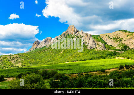 Ridge kara dag. la cresta kara dag in estate. Foto Stock