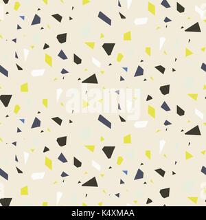 Seamless piano terrazzo rock disegno vettoriale. Illustrazione Vettoriale