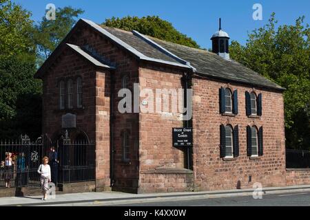 Antica cappella di Toxteth, Liverpool, risalente (o Toxteth Unitarian Chapel) fondata nel early1600s. Ha collegamenti con i puritani e l'America. Foto Stock