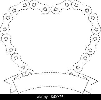 Cuore con la catena della bicicletta illustrazione vettoriale design Illustrazione Vettoriale