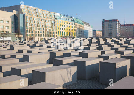 Berlino, Germania - febbraio 13, 2017: il memoriale della Shoah. Foto Stock