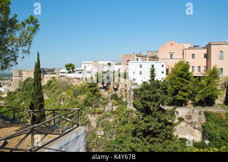 Vista panoramica di massafra. puglia italia. Foto Stock