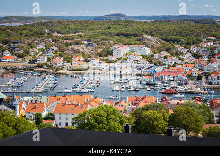 Marstrand Island Harbour sulla costa occidentale della Svezia. Foto Stock