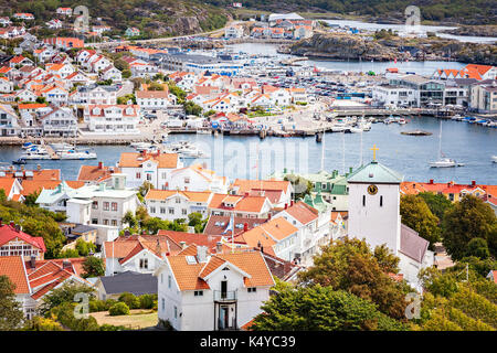 Immagine della località balneare di marstrand in Svezia costa ovest. Foto Stock