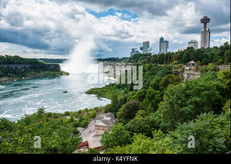 Panoramica su Niagara Falls, Ontario, Canada Foto Stock