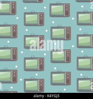 Vecchia tv icona sfondi Illustrazione Vettoriale