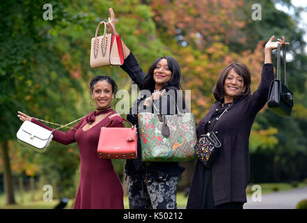 Sister sledge preforma a un concerto di beneficenza a Prestonfield House Hotel, Edinburgh Foto Stock